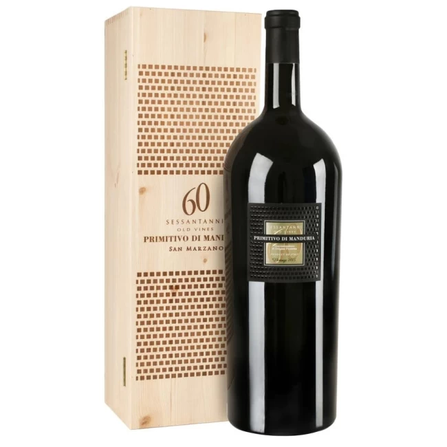 Vin Rosu Sessantanni Primitivo Di Manduria San Marzano Dop 6l